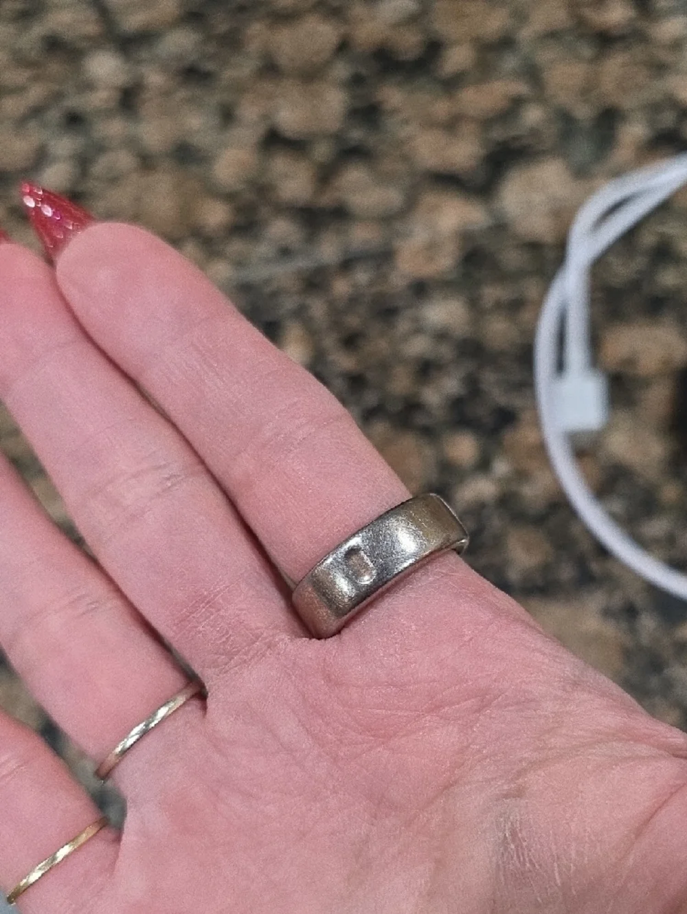 Oura Ring Rose Gold Gen 3 Size 8 Cable And Charger Included